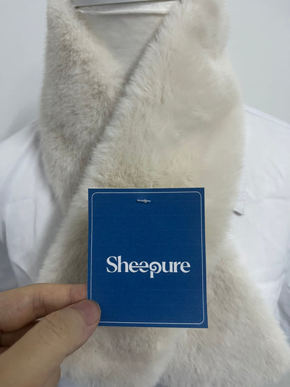 [Sheepure Scarfs]——Sheepure Faux Rabbit Fur Scarf - Soft & Skin-Friendly Winter Neck Warmer