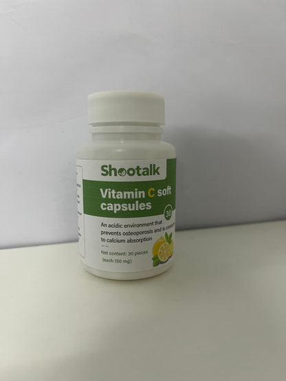 [Shootalk Vitamins]——Shootalk Vitamin C Softgels, 30 Count, Daily Immune Support