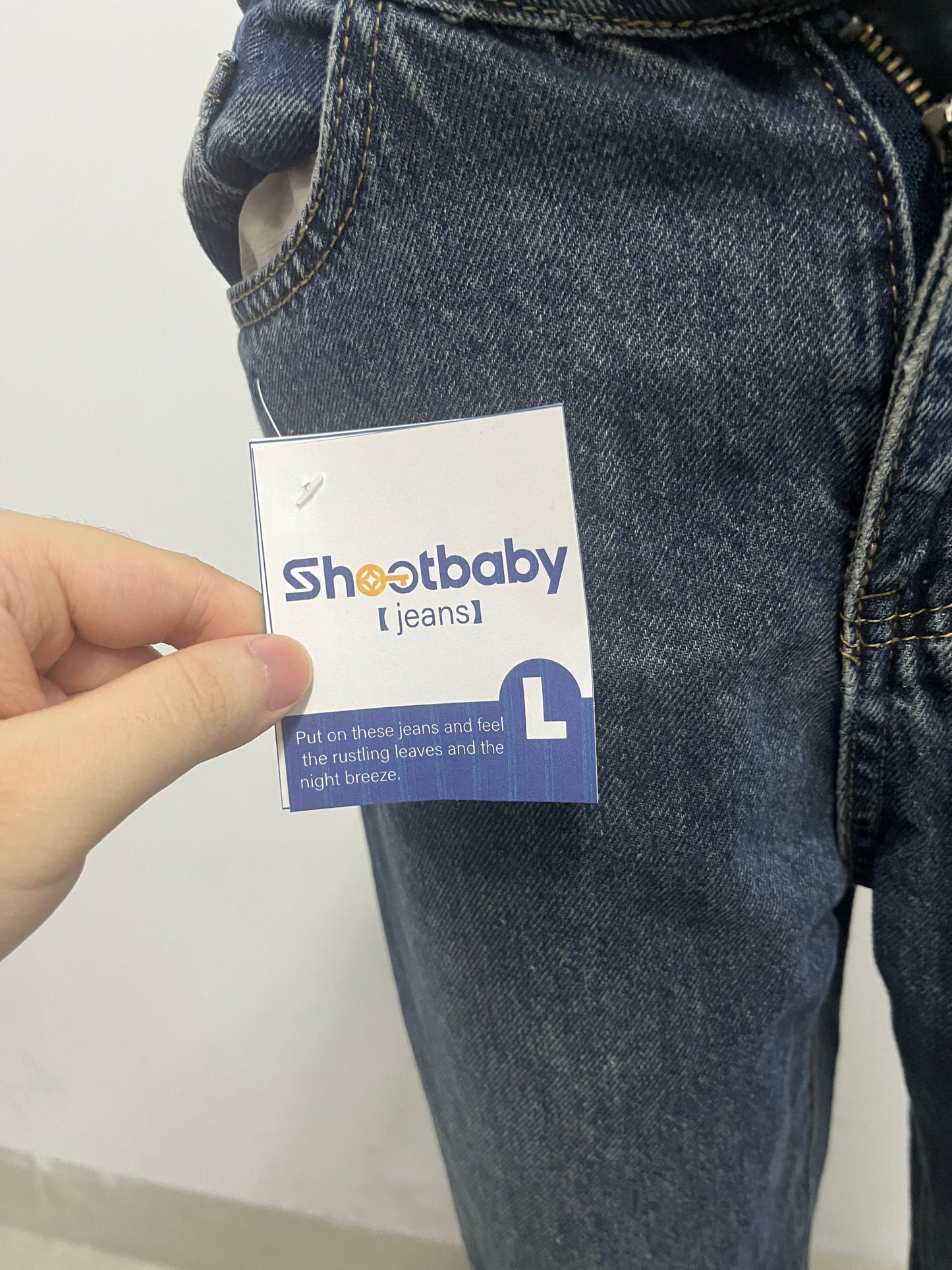 [Shootbaby Jeans]——Shootbaby Vintage Washed Straight-Leg Jeans - Loose-Fit Slimming Wide-Leg Pants