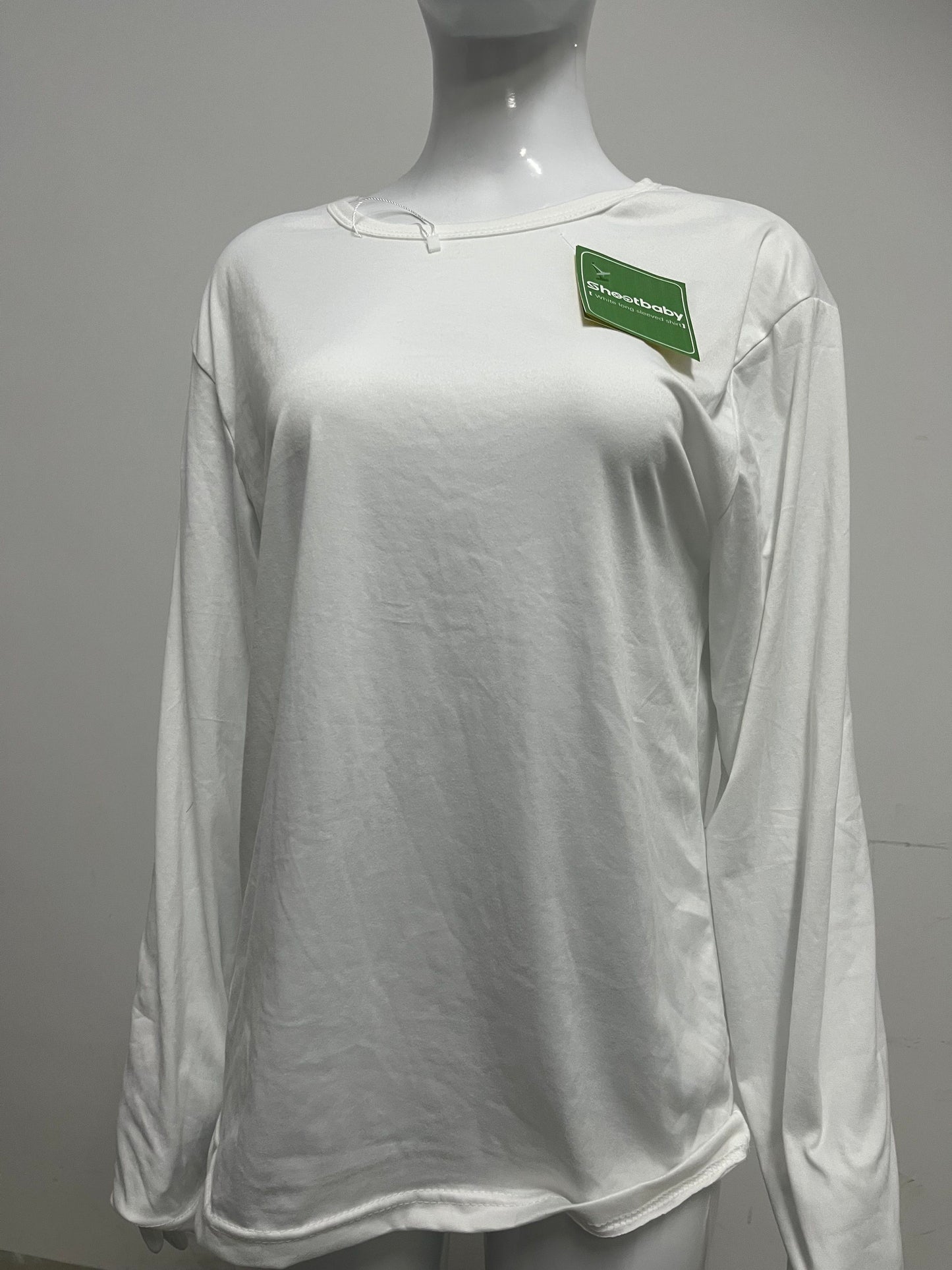 [Shootbaby T-shirts]——Shootbaby Basic 100% Cotton Long-Sleeve T-Shirt - Loose-Fit Versatile Layering Top