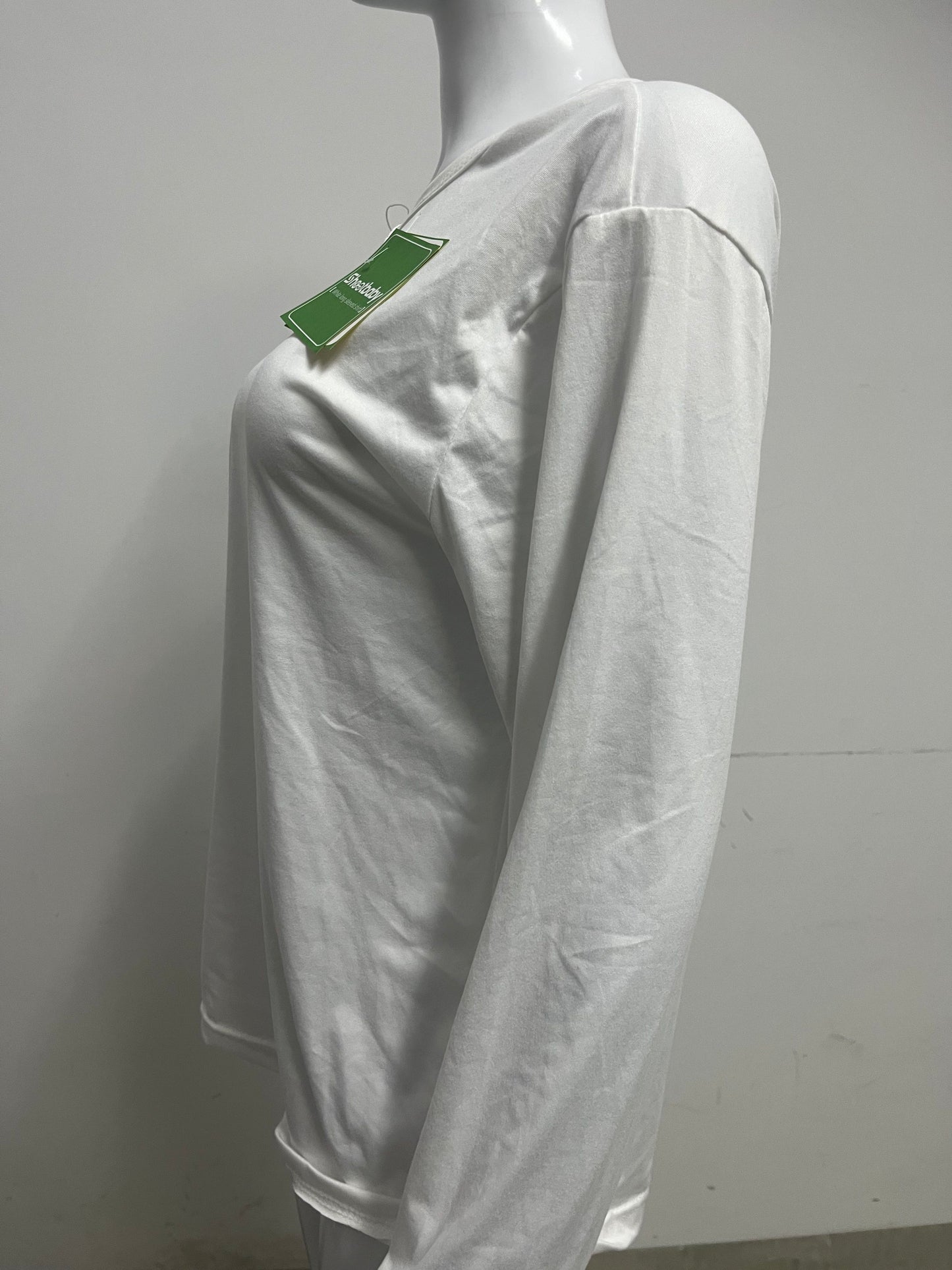 [Shootbaby T-shirts]——Shootbaby Basic 100% Cotton Long-Sleeve T-Shirt - Loose-Fit Versatile Layering Top
