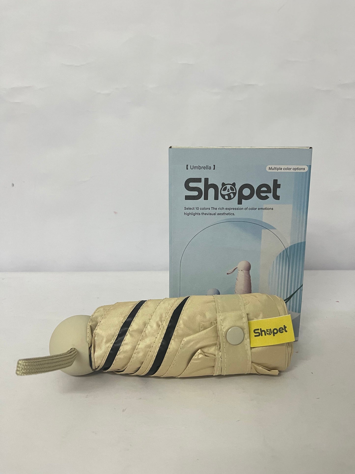 Shopet Umbrellas Travel Essentials Mini Umbrella Small Compact UV Sun Protection Lightweight Tiny Pocket Manual Open Close Umbrella for Women Kids and Men
