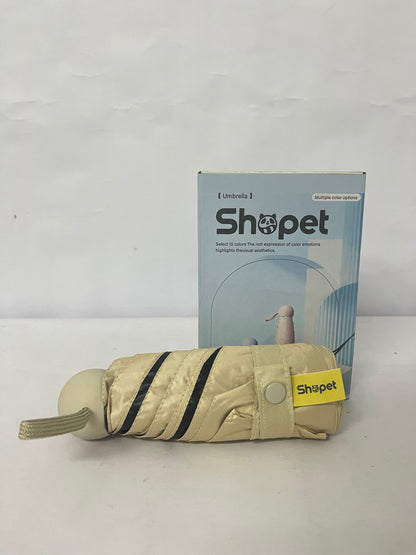 Shopet Umbrellas Travel Essentials Mini Umbrella Small Compact UV Sun Protection Lightweight Tiny Pocket Manual Open Close Umbrella for Women Kids and Men