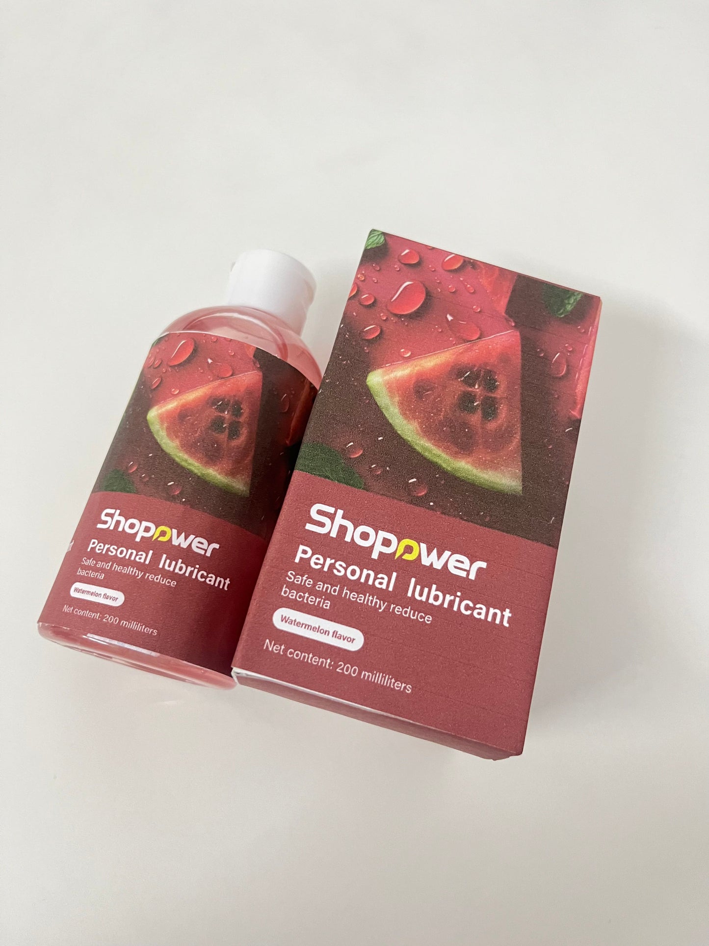 Shopower Watermelon-Flavored Personal Lubricant Hydrating & Silky Safe & Bacteriostatic A Gentle Aid for Intimate Moments
