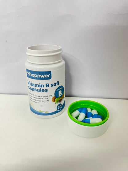 【Shopower Vitamin B Soft Capsules】—— Targeted Nutritional Support for Daily Energy