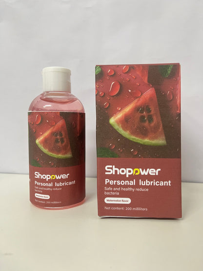 Shopower Watermelon-Flavored Personal Lubricant Hydrating & Silky Safe & Bacteriostatic A Gentle Aid for Intimate Moments
