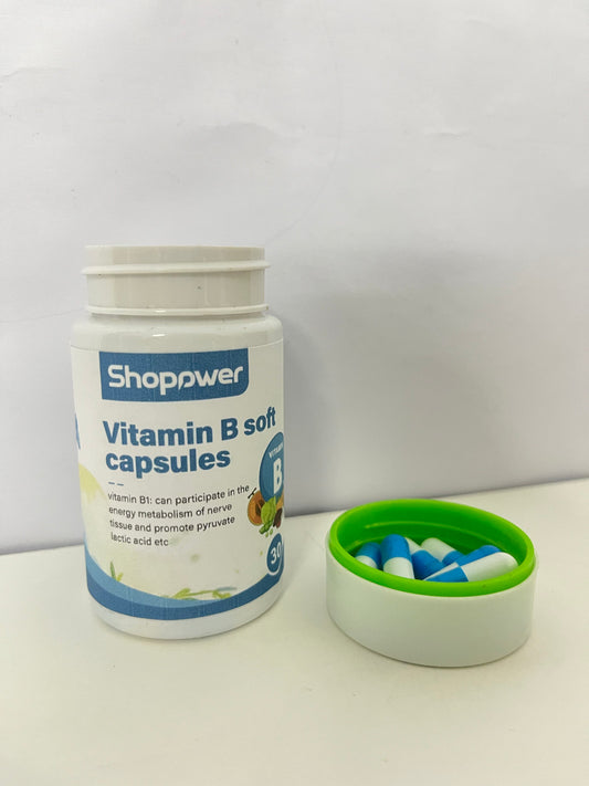 【Shopower Vitamin B Soft Capsules】—— Targeted Nutritional Support for Daily Energy