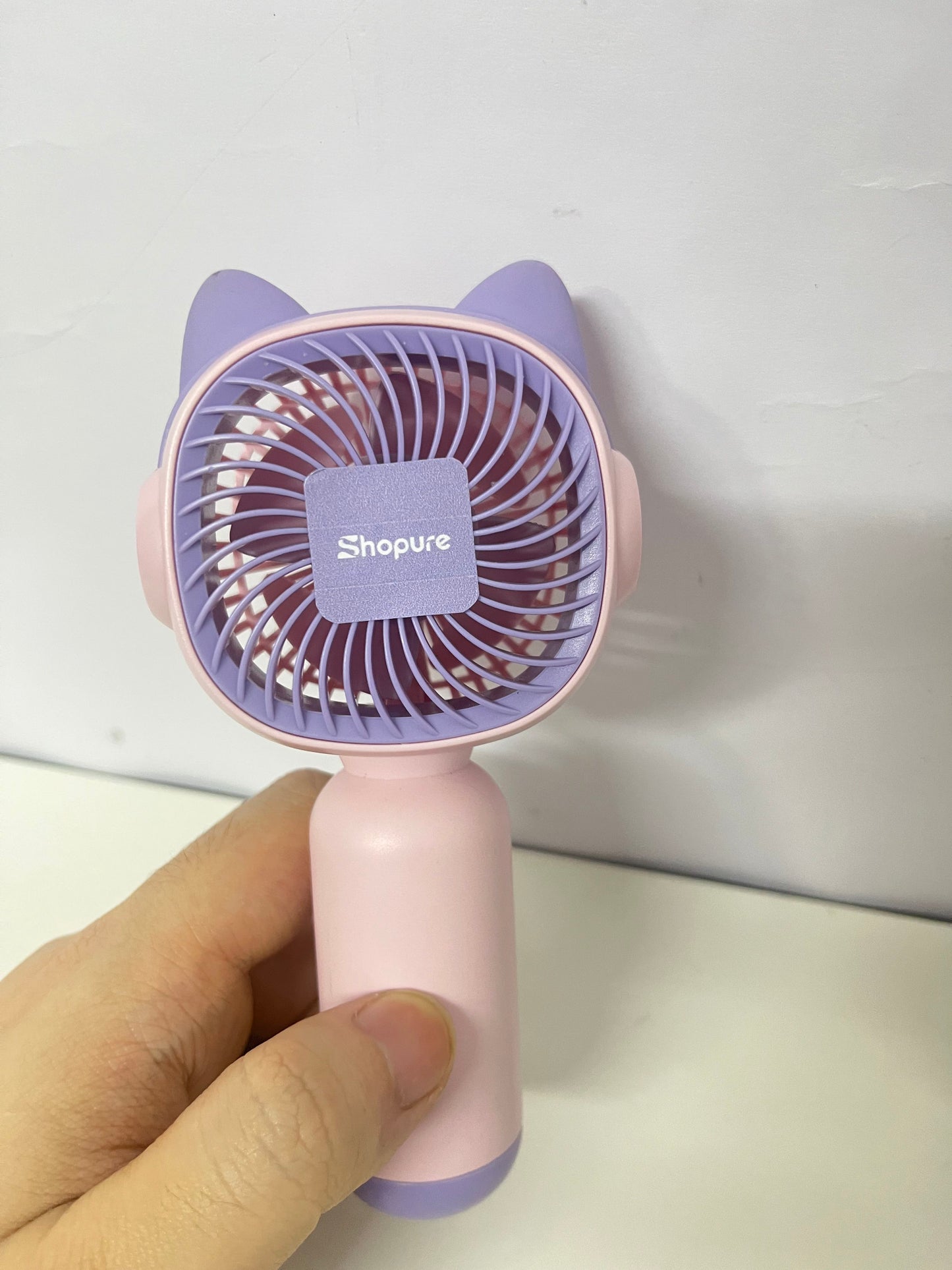 【Shopure Portable Handheld Electric Fan】—— Cute & Cool Companion for Summer Days