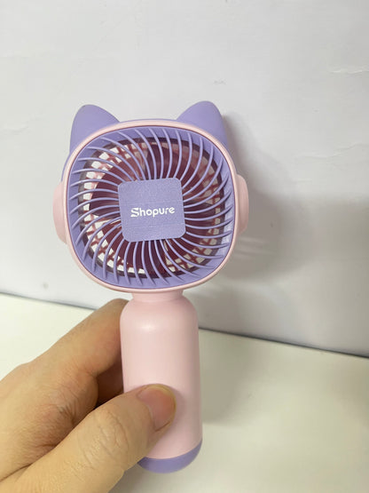 【Shopure Portable Handheld Electric Fan】—— Cute & Cool Companion for Summer Days