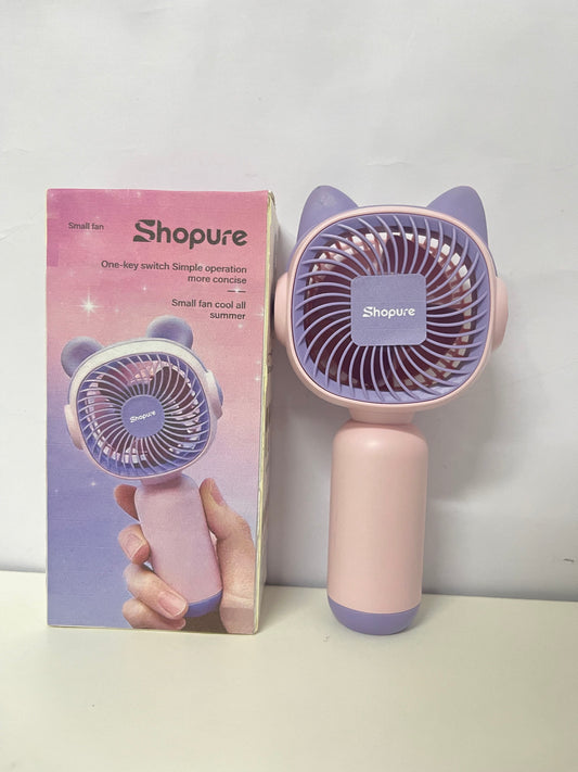 【Shopure Portable Handheld Electric Fan】—— Cute & Cool Companion for Summer Days