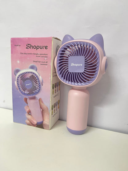 【Shopure Portable Handheld Electric Fan】—— Cute & Cool Companion for Summer Days