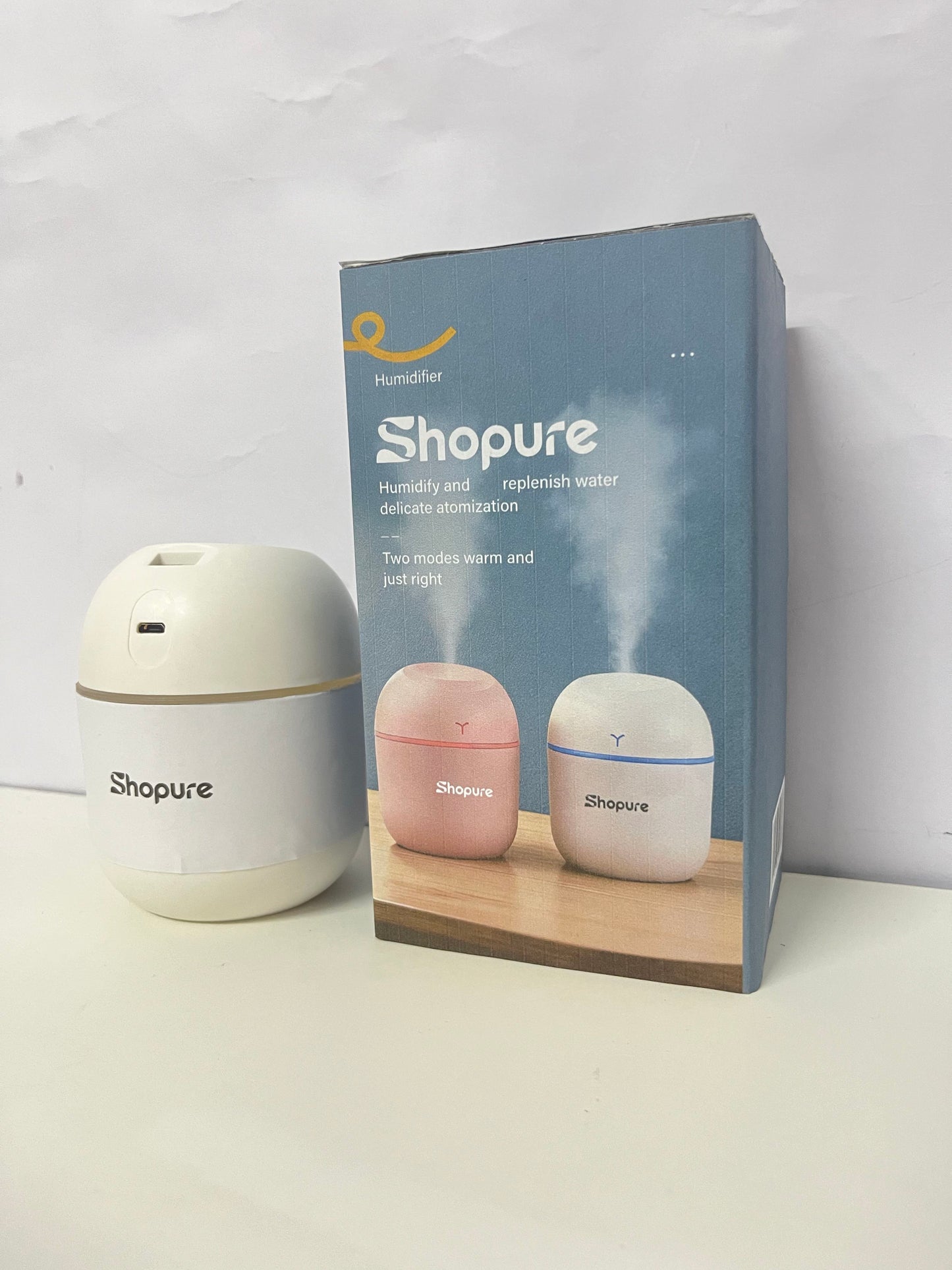 【Shopure Portable Dual-Mode Humidifier】—— Gentle Hydration for Cozy Spaces