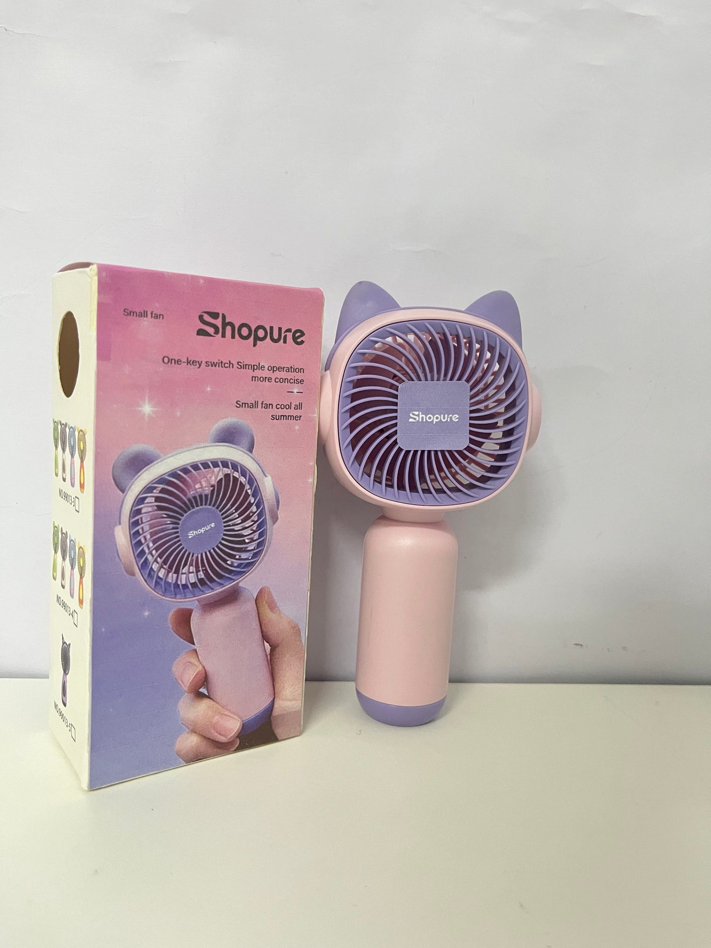 【Shopure Portable Handheld Electric Fan】—— Cute & Cool Companion for Summer Days