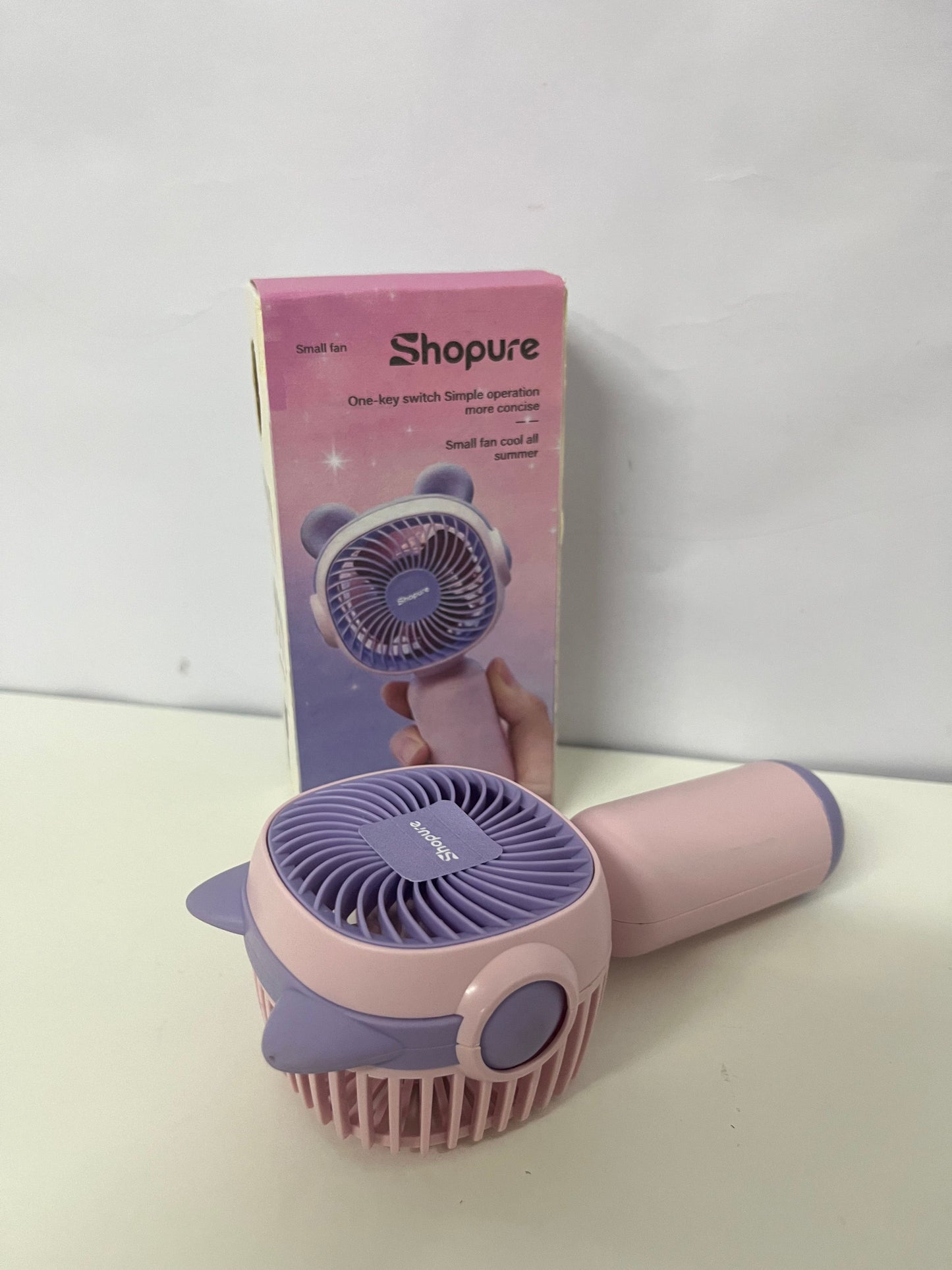 【Shopure Portable Handheld Electric Fan】—— Cute & Cool Companion for Summer Days