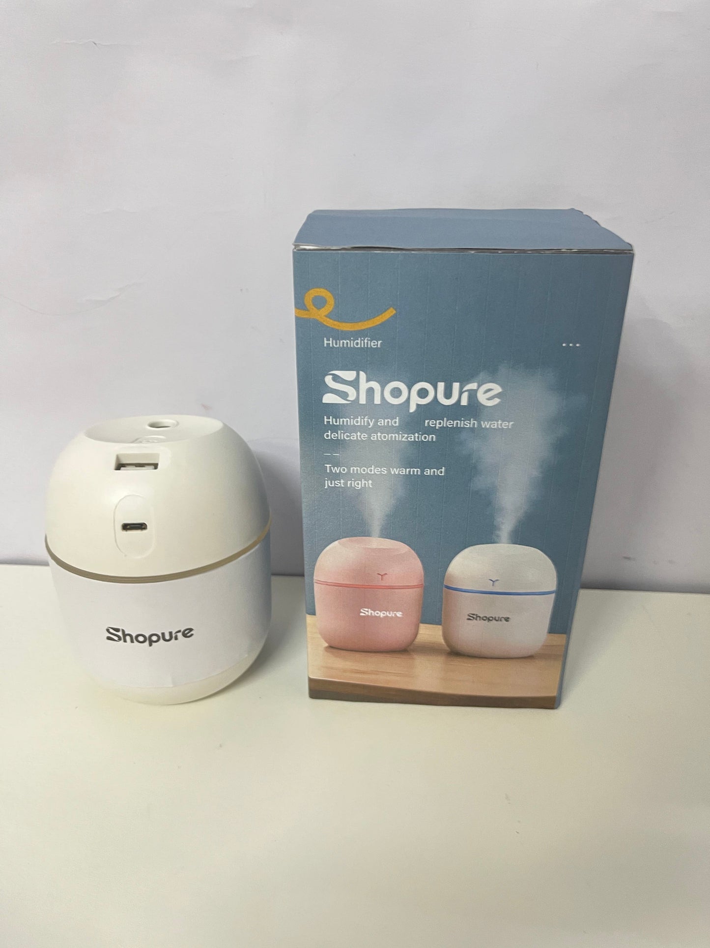【Shopure Portable Dual-Mode Humidifier】—— Gentle Hydration for Cozy Spaces