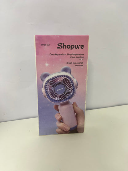 【Shopure Portable Handheld Electric Fan】—— Cute & Cool Companion for Summer Days