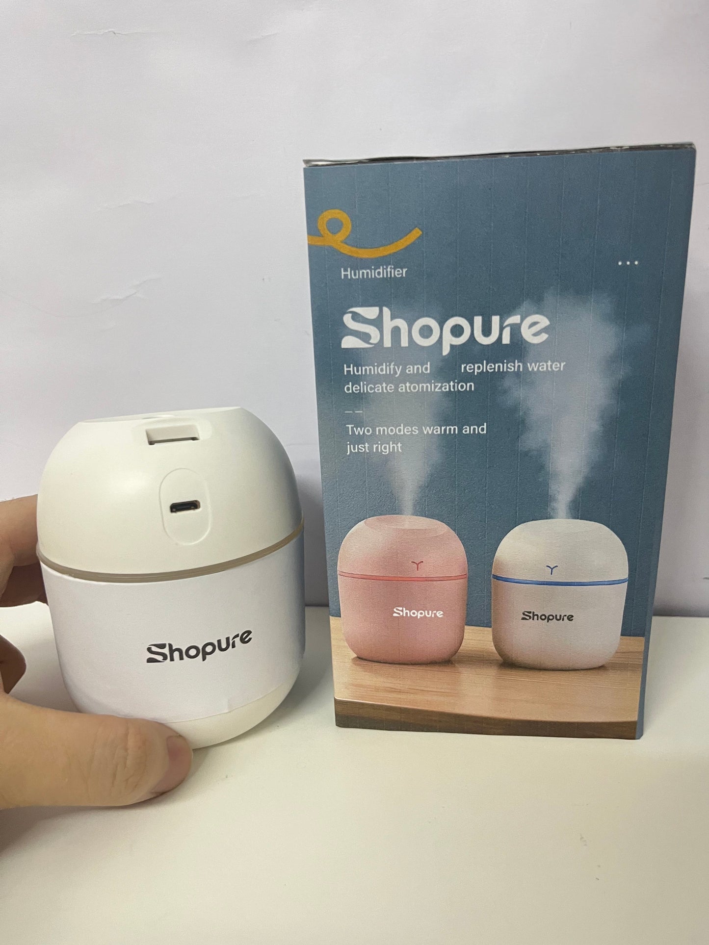 【Shopure Portable Dual-Mode Humidifier】—— Gentle Hydration for Cozy Spaces