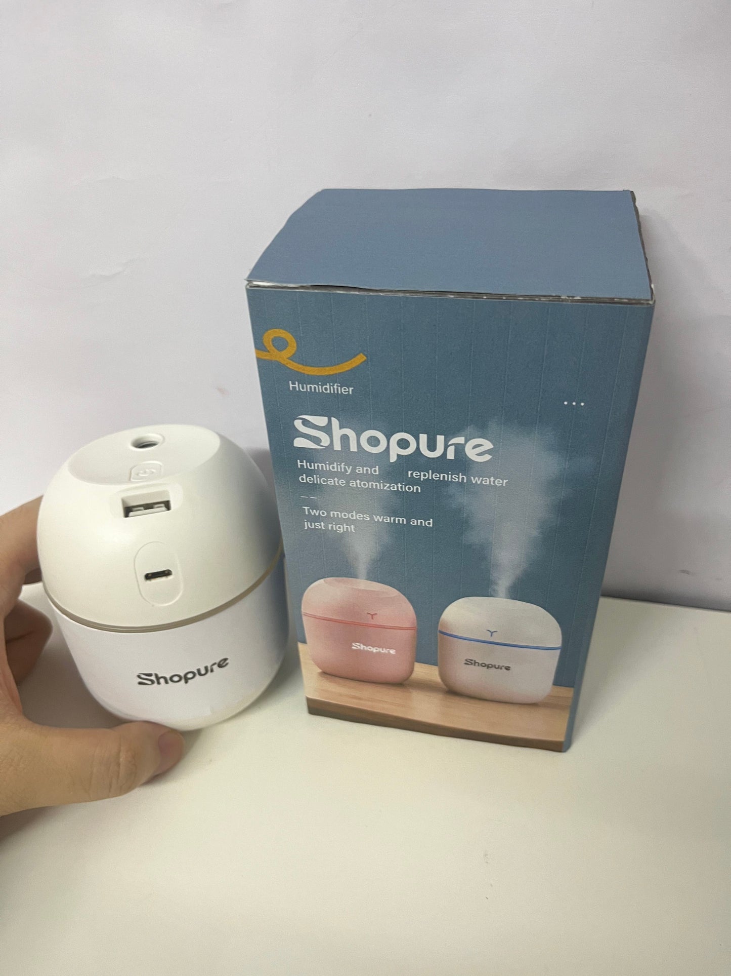 【Shopure Portable Dual-Mode Humidifier】—— Gentle Hydration for Cozy Spaces