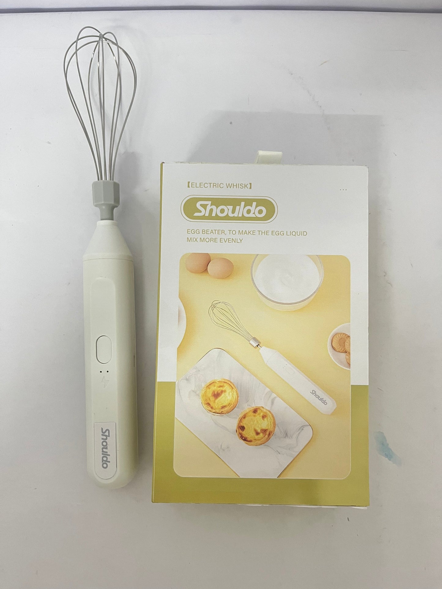 Shouldo USB Rechargable Handheld Eggs Beater Cordless Electric Food Mixers Detachable Milk Frothers Kitchen Tool