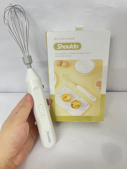 Shouldo USB Rechargable Handheld Eggs Beater Cordless Electric Food Mixers Detachable Milk Frothers Kitchen Tool
