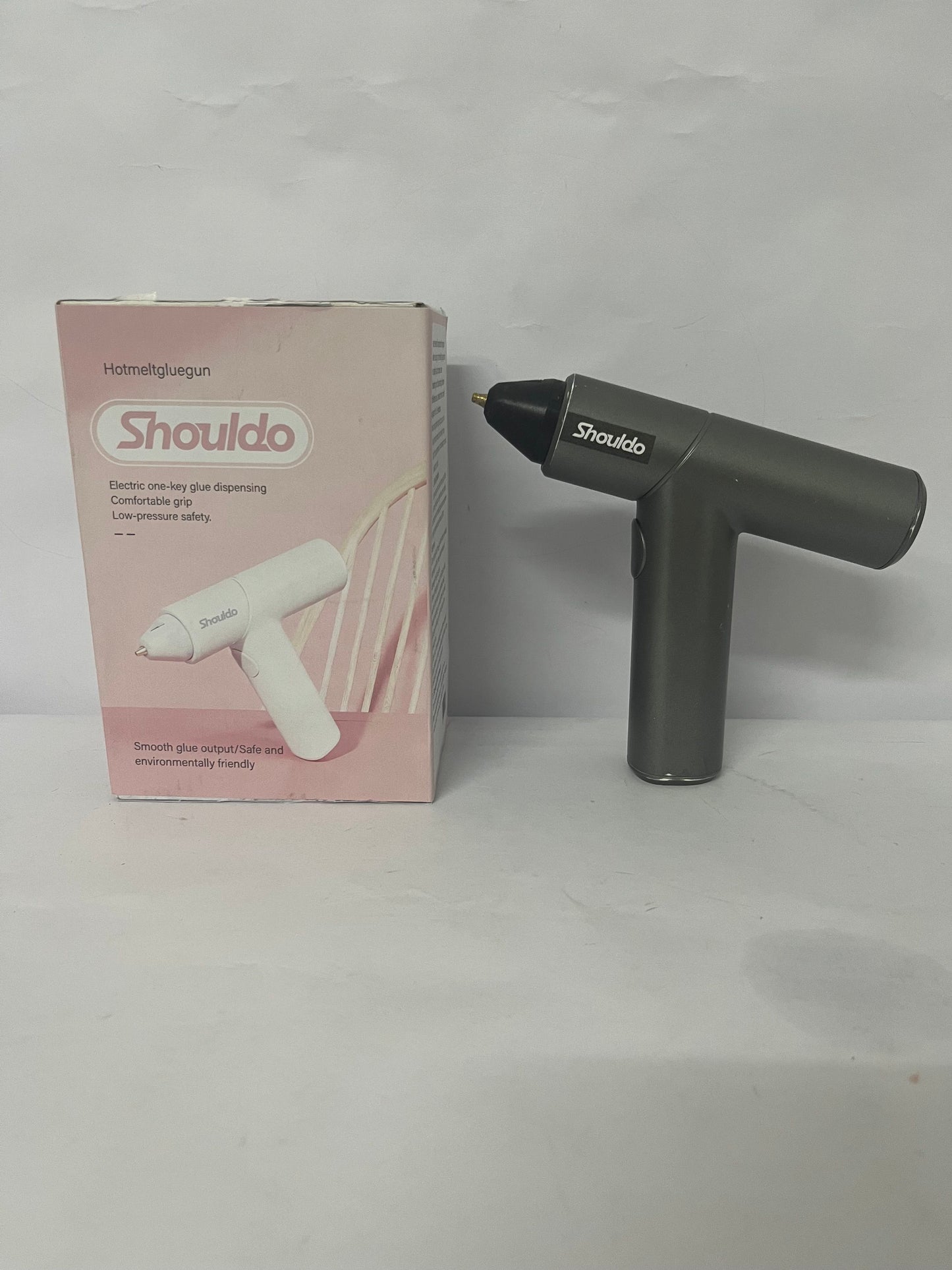 Shouldo Professional High-Temperature 220 Watt Heavy-Duty Full-Size Hot Glue Gun - Ideal for Industrial Applications, Construction, Package Sealing