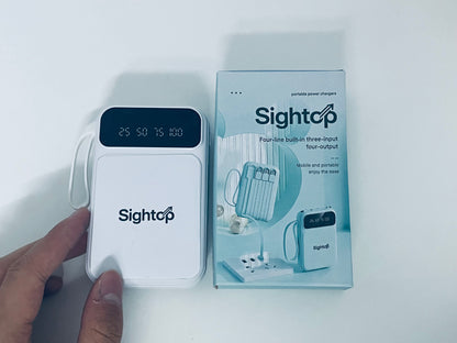 Sightop 4-in-1 Portable Power Bank: Your All-Round Charging Companion