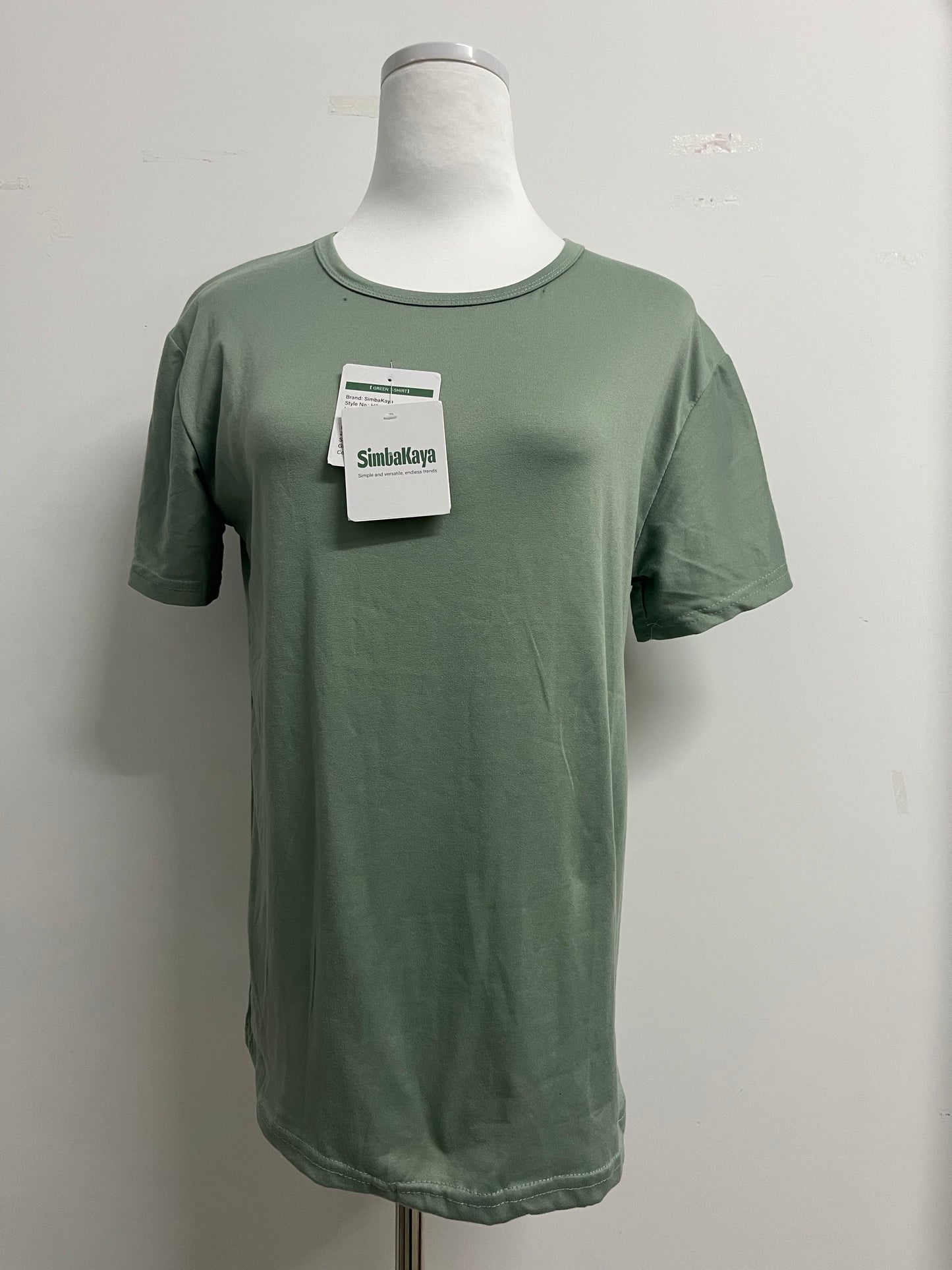 SimbaKaya Ice Silk Shirts for Men Short Sleeve Casual T-Shirt Men's Basic Tee Summer Quick Drying T-Shirt