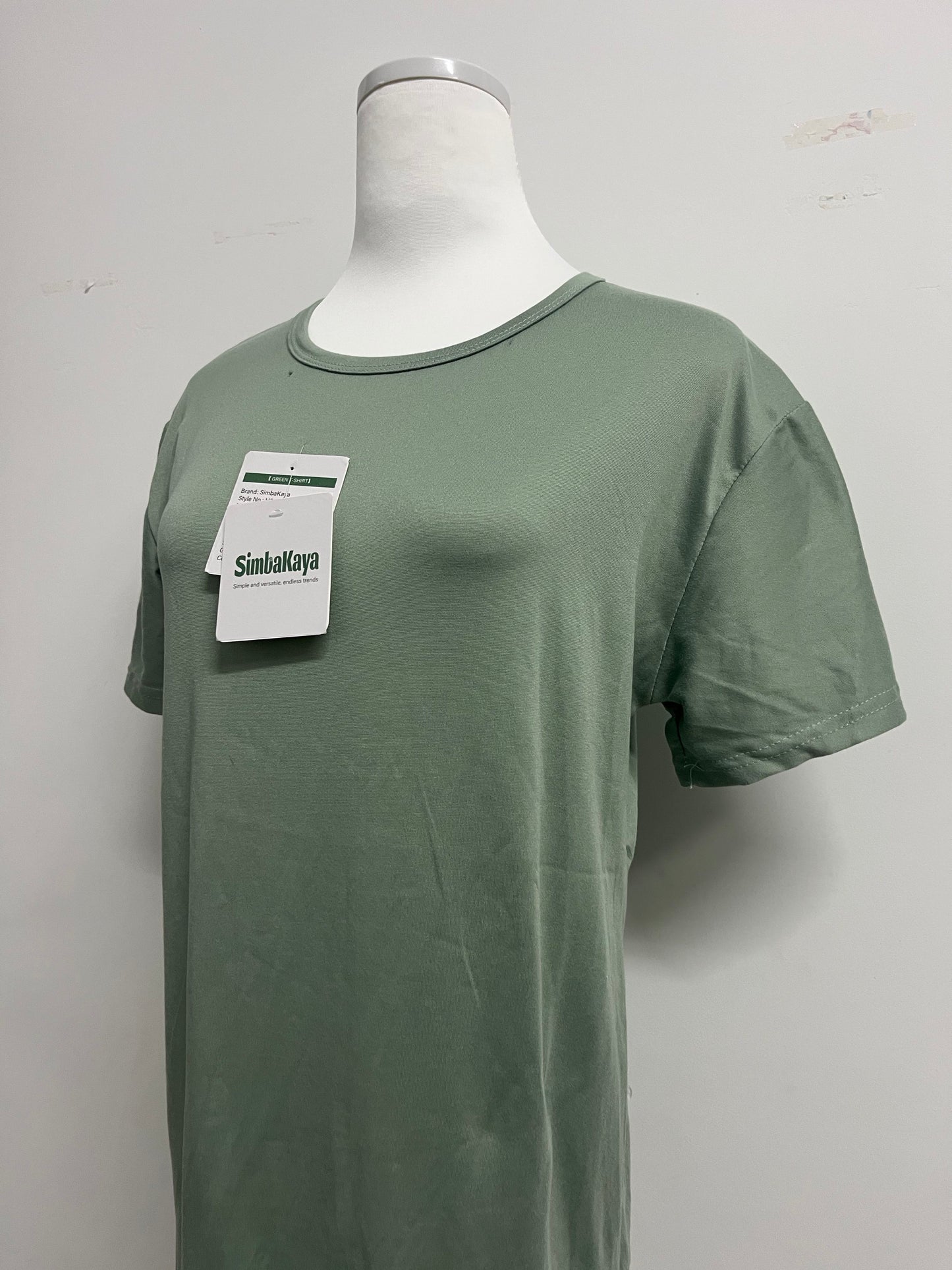 SimbaKaya Ice Silk Shirts for Men Short Sleeve Casual T-Shirt Men's Basic Tee Summer Quick Drying T-Shirt