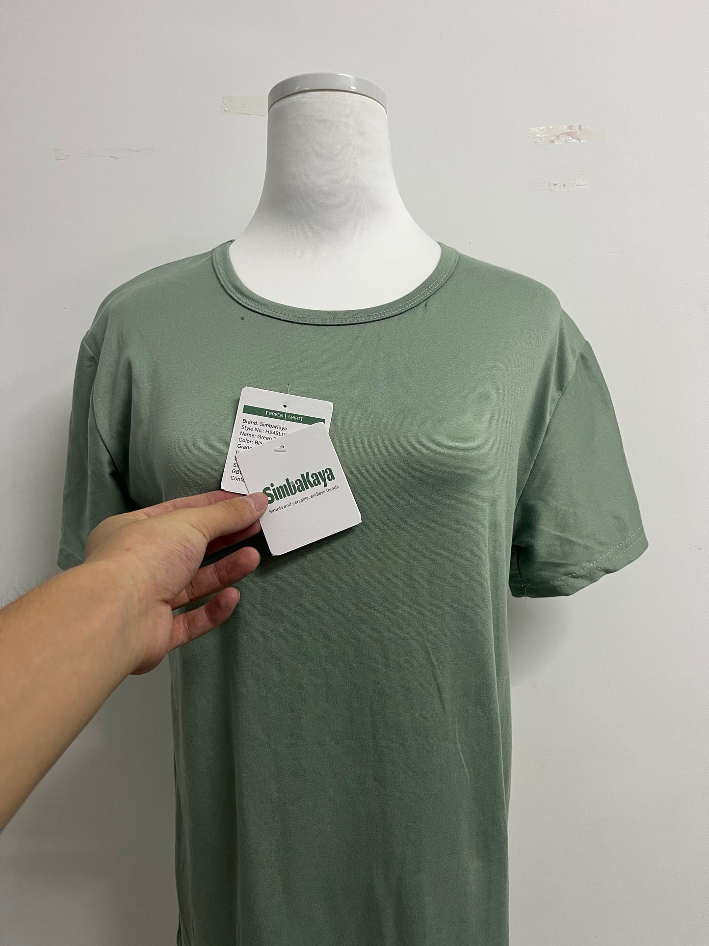 SimbaKaya Ice Silk Shirts for Men Short Sleeve Casual T-Shirt Men's Basic Tee Summer Quick Drying T-Shirt