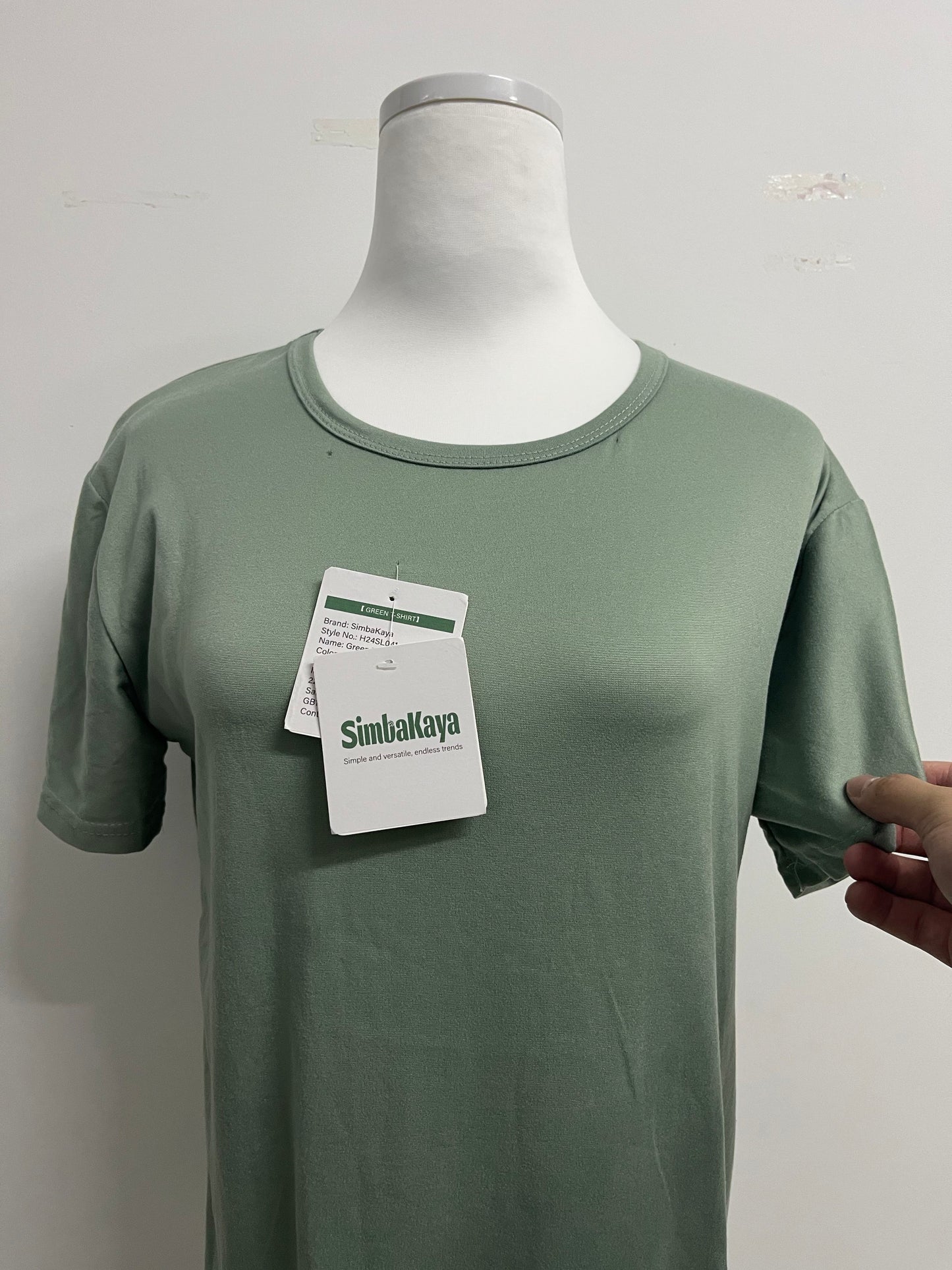 SimbaKaya Ice Silk Shirts for Men Short Sleeve Casual T-Shirt Men's Basic Tee Summer Quick Drying T-Shirt
