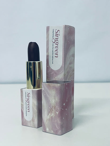 Singreen Temperature-Sensitive Color-Changing Black Lipstick - Long-Lasting Nourishing Lipstick