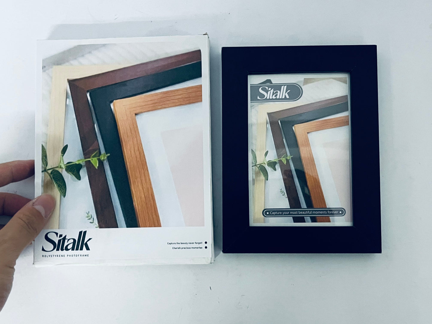 Sitalk 9x12 Picture Frame with Polished Plexiglass -  Use as 6x8 Frame with Mat or Display 9x12 Photo Without Mat - Picture Frames for Wall Display