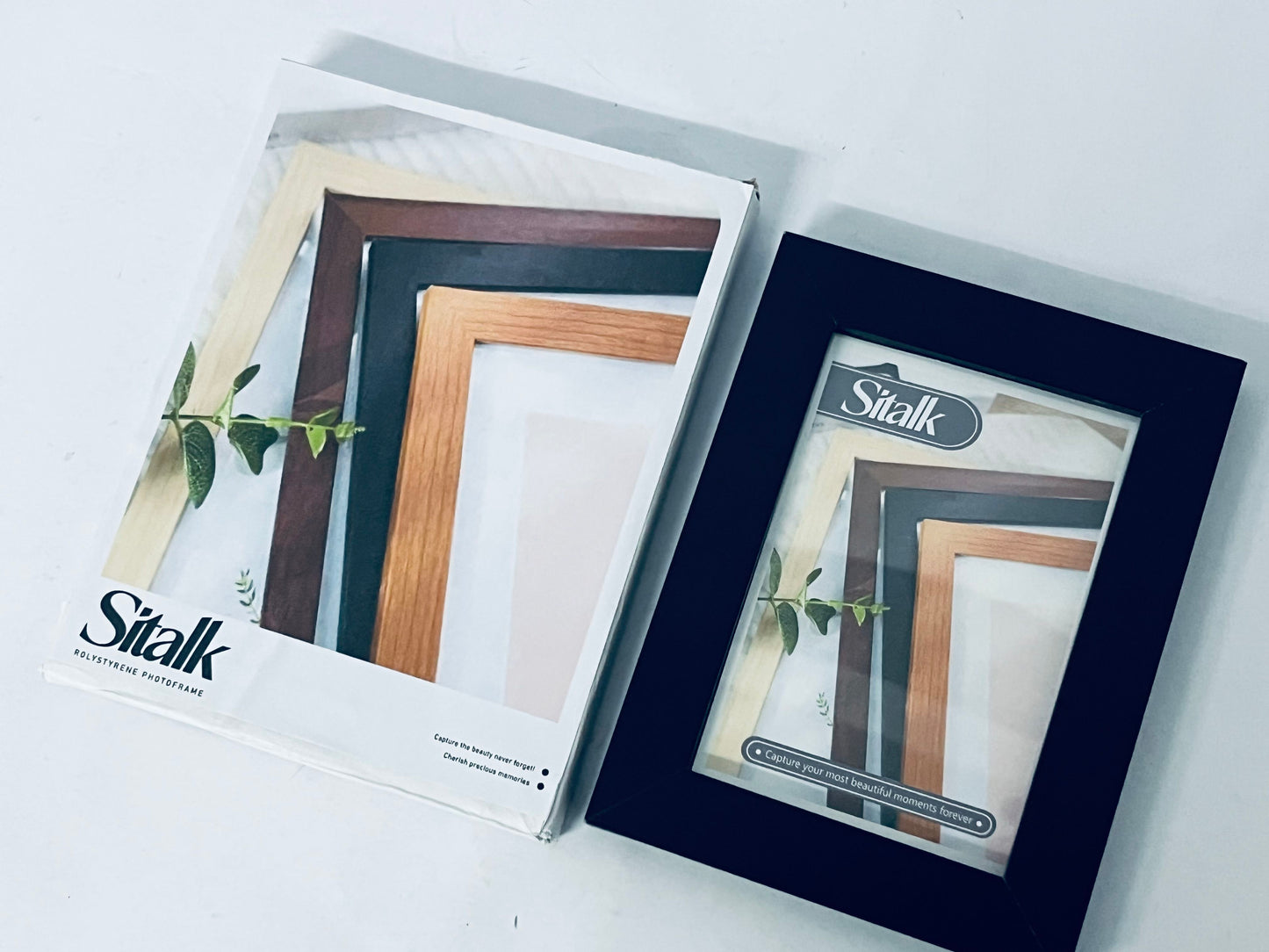 Sitalk 9x12 Picture Frame with Polished Plexiglass -  Use as 6x8 Frame with Mat or Display 9x12 Photo Without Mat - Picture Frames for Wall Display