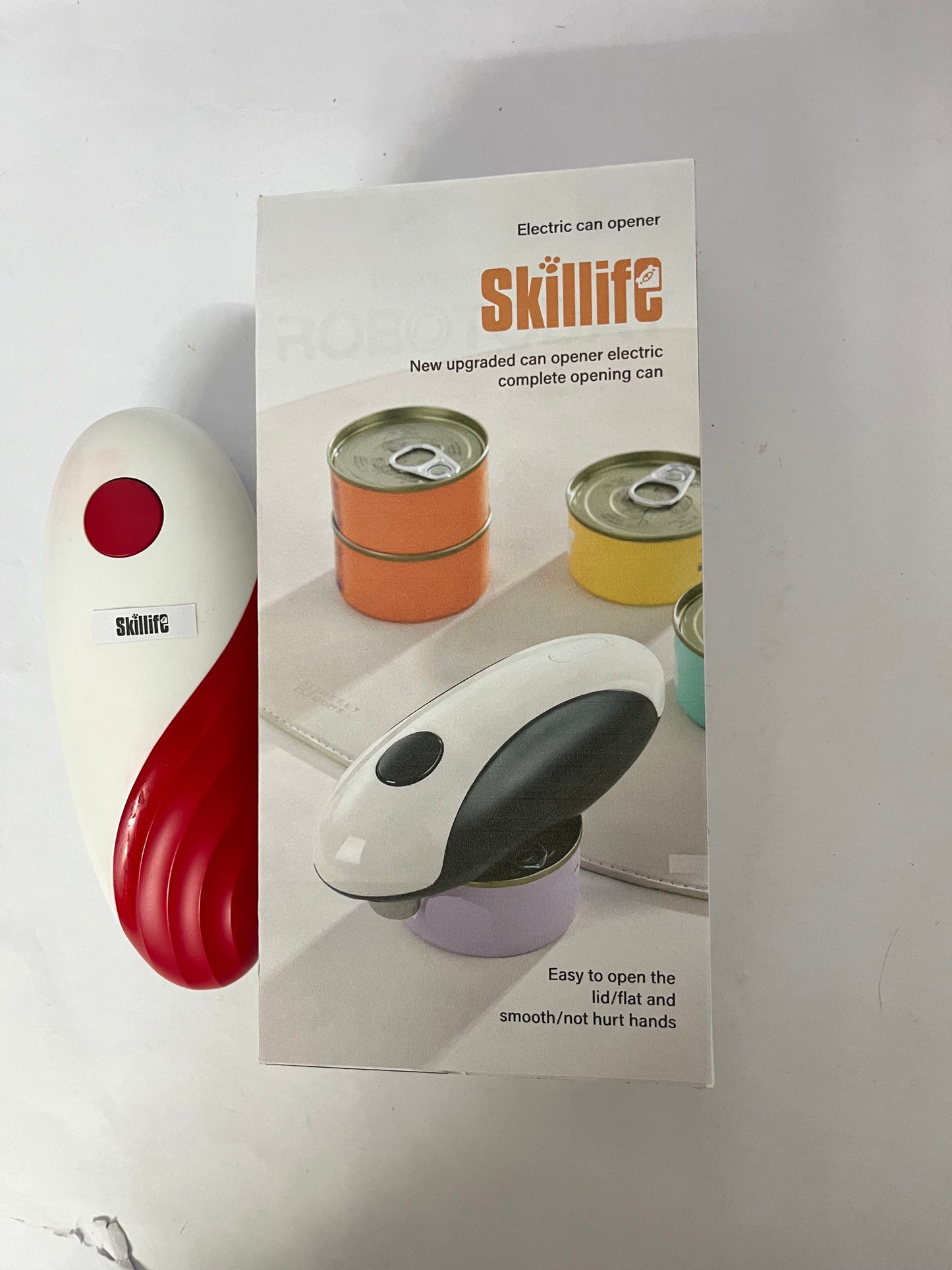 Skillife Electric Can Opener, New Upgraded Automatic Can Opener, Safe & Effortless, A Must-Have for Easy Kitchen Can Opening