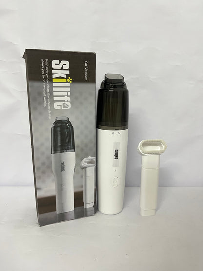 Skillife Portable Car Vacuum Cleaner, Wireless Mini Handheld Vacuum with Strong Suction, Perfect for Car Interior, Home Crevices, Pet Hair & Dust Cleaning