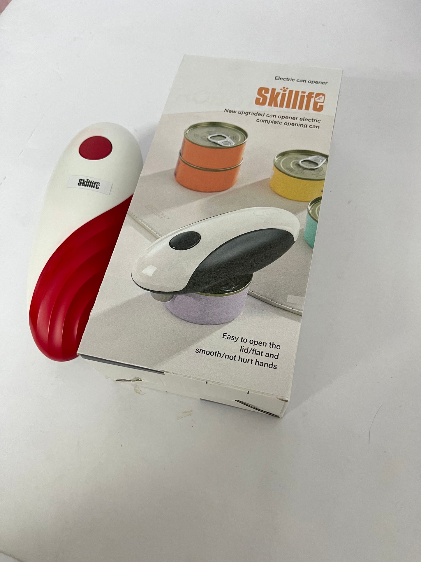 Skillife Electric Can Opener, New Upgraded Automatic Can Opener, Safe & Effortless, A Must-Have for Easy Kitchen Can Opening