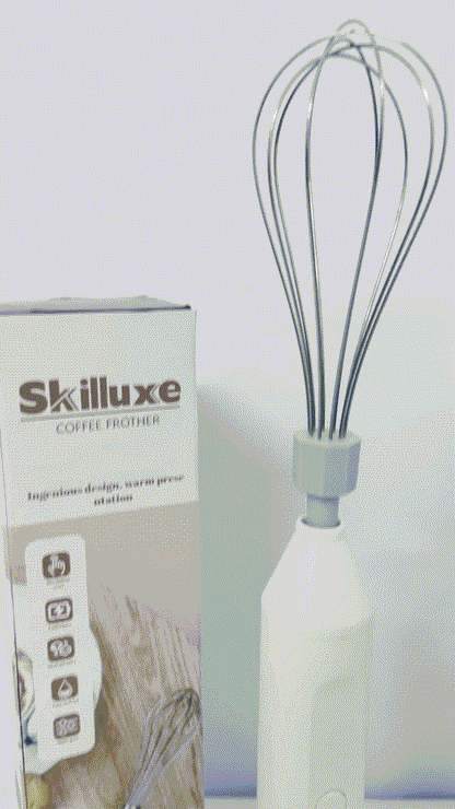 Skilluxe Electric milk frothers Cordless Hand Mixer with Whisk and Forther Wand,Electric Whisk, Milk Frother,Coffee Frother, Whisks for Cooking,Handheld Frother