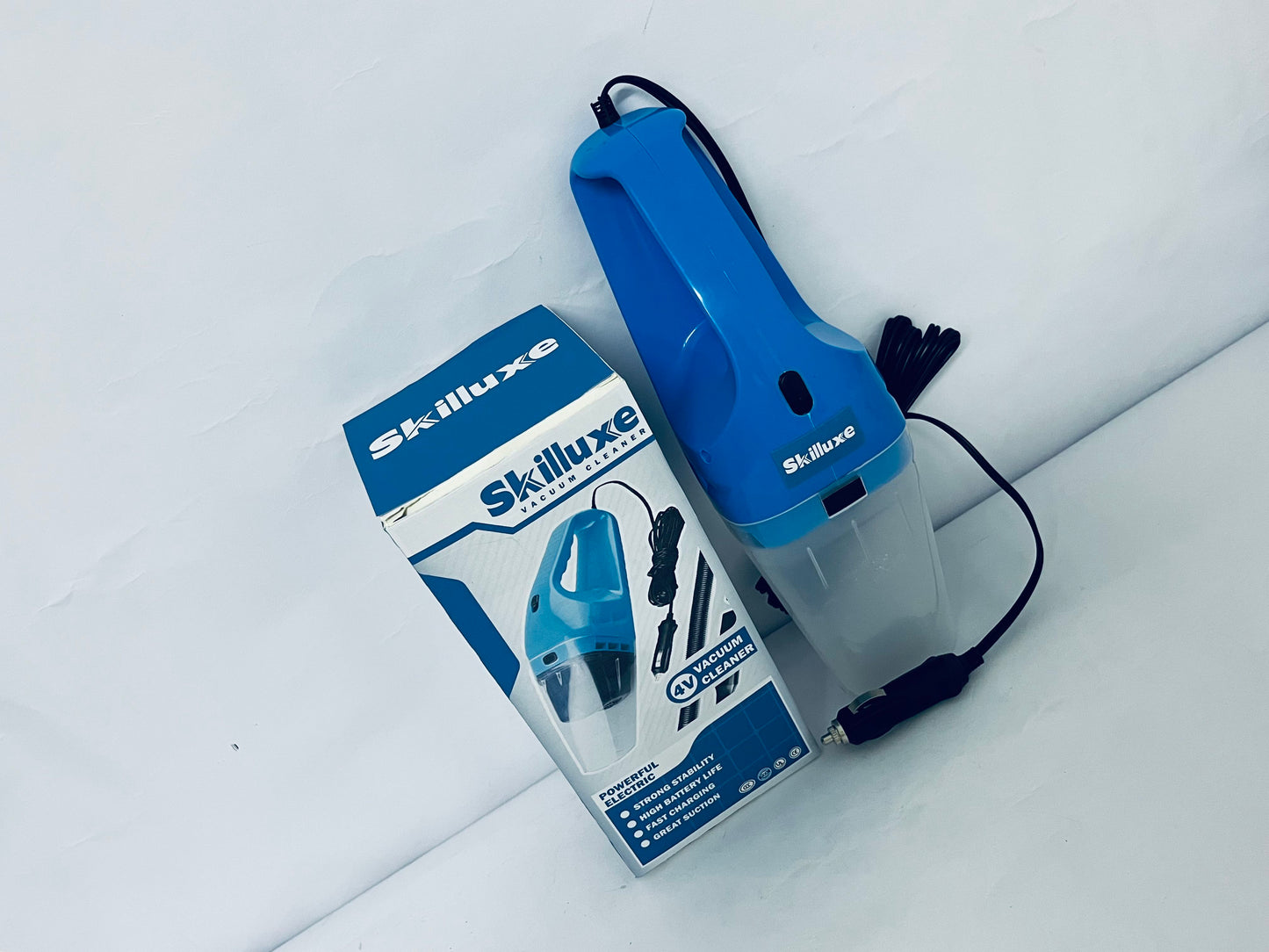 Skilluxe Electric vacuum cleaners Pet Hair Eraser Cordless Hand Vacuum, Lithium Ion, Home, Auto, and Pet Vacuum, Easy-Empty Dirt Bin, Upholstery Tool, Brush Tool, and Crevice Tool Included