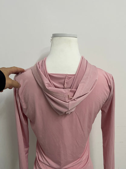 【SkyGenie Pink Sun Protection Athletic Shirt】—— Comfortable & Functional Activewear