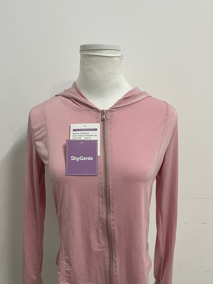 【SkyGenie Pink Sun Protection Athletic Shirt】—— Comfortable & Functional Activewear