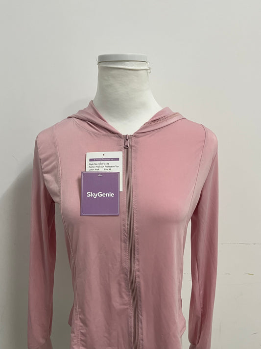 【SkyGenie Pink Sun Protection Athletic Shirt】—— Comfortable & Functional Activewear