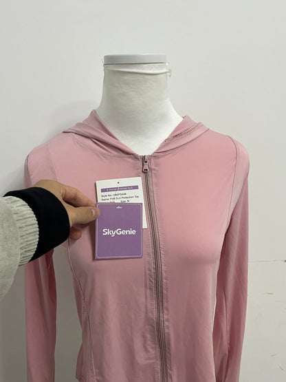 【SkyGenie Pink Sun Protection Athletic Shirt】—— Comfortable & Functional Activewear