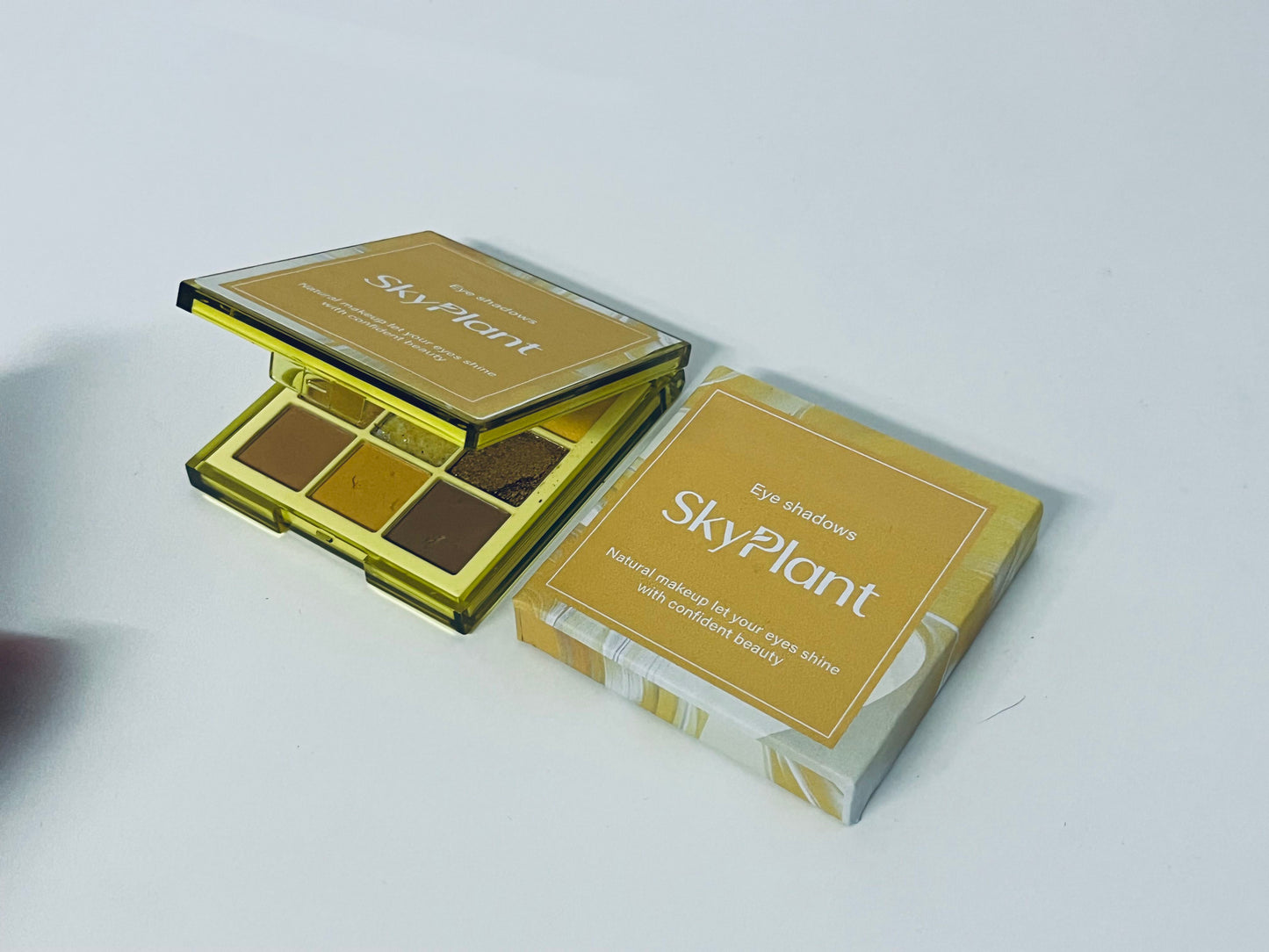 [SkyPlant Eye shadow]——SkyPlant Warm Earth Tone 6-Color Eyeshadow Palette - Versatile Matte & Shimmer Makeup Palette