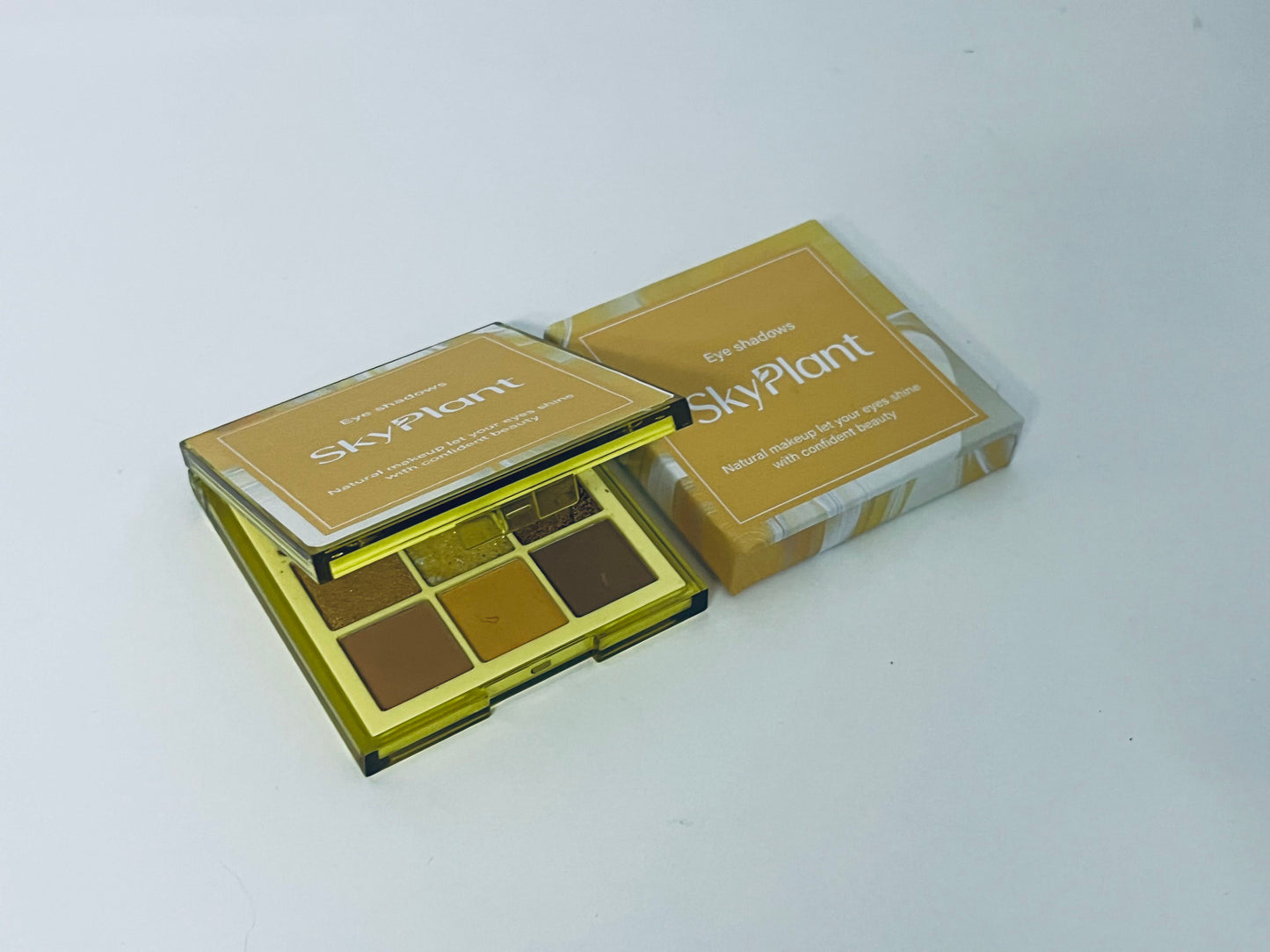[SkyPlant Eye shadow]——SkyPlant Warm Earth Tone 6-Color Eyeshadow Palette - Versatile Matte & Shimmer Makeup Palette