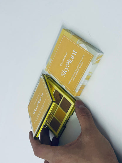 [SkyPlant Eye shadow]——SkyPlant Warm Earth Tone 6-Color Eyeshadow Palette - Versatile Matte & Shimmer Makeup Palette