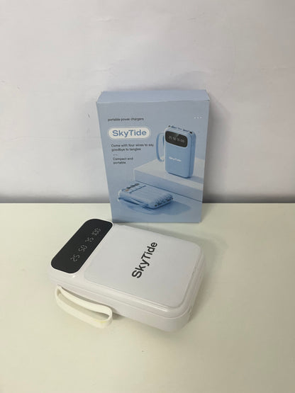 SkyTide Built-in 4-Cable Digital Display Power Bank A Must-Have for Battery Life Without Cable Clutter