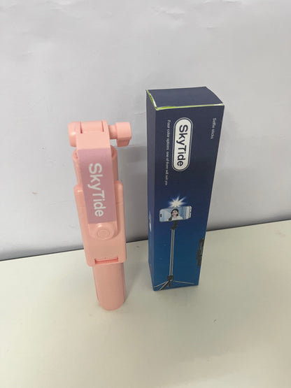 SkyTide 2-in-1 Selfie Stick Tripod Portable Pink Shooting Accessory