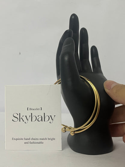 Skybaby Forever Love Knot Infinity Bangle Bracelets for Women  Adjustable Bangle Bracelet for Women