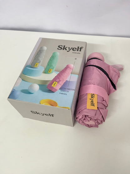 Skyelf Mini Capsule Umbrella - Ultra-Light Portable Umbrella for Sun and Rain