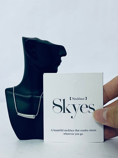 Skyes New Unisex Popular 925 Sterling Silver Sparkling Eggplant Necklace For Women Fine Jewelry Wedding Party Birthday Gift Decoration Luxury With You Accessories Trendy Best For Women And Men
